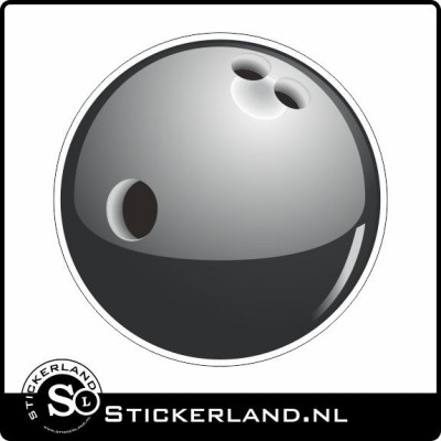 Bowling ball Oldskool retro sticker