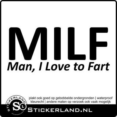 MILF fart fun sticker
