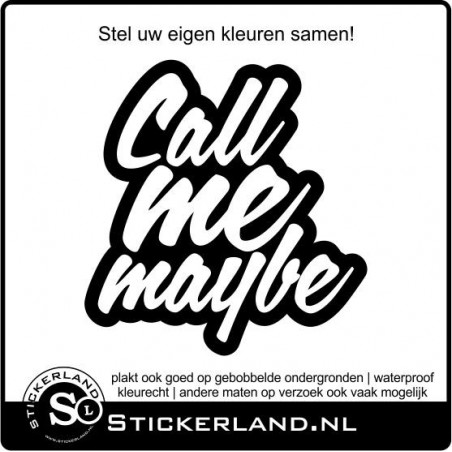 Call me Maybe sticker