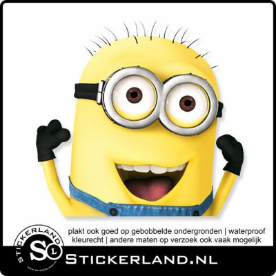 Peeking Minion 02 fullcolor sticker