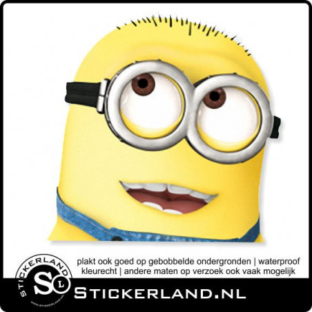 Peeking Minion 03 fullcolor sticker