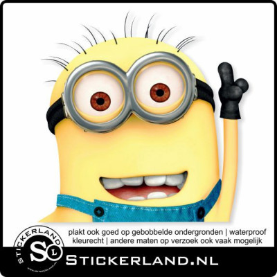 Peeking Minion 05 fullcolor sticker