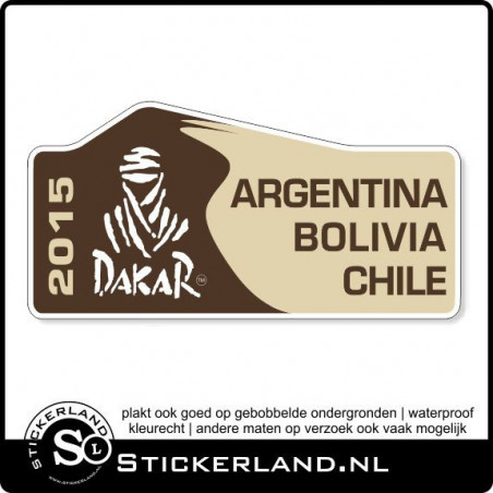 Dakar 2015 fullcolor sticker