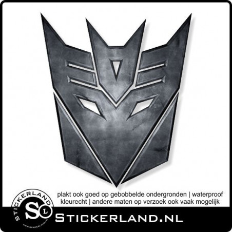 Transformers Decepticon Fullcolor sticker 02