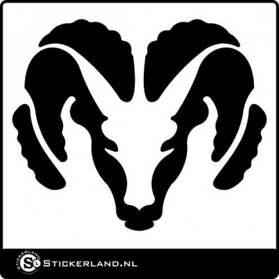 Dodge Ram Kop logo sticker