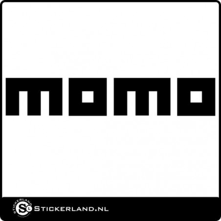 Momo logo sticker