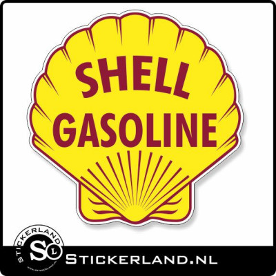 Shell Gasoline Oldskool retrosticker