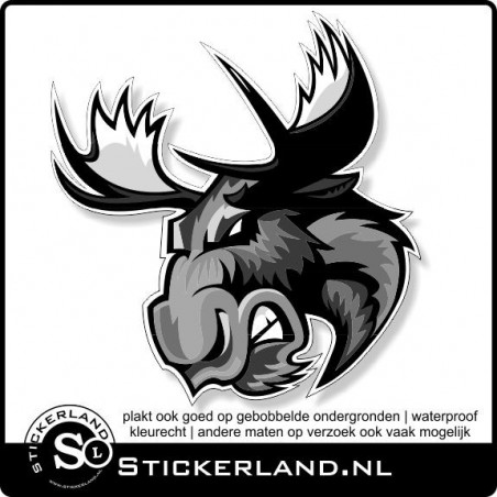 Angry Moose sticker