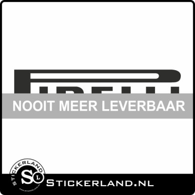 Pirelli logo sticker