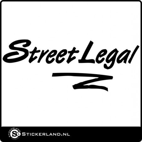 Street Legal Logo sticker