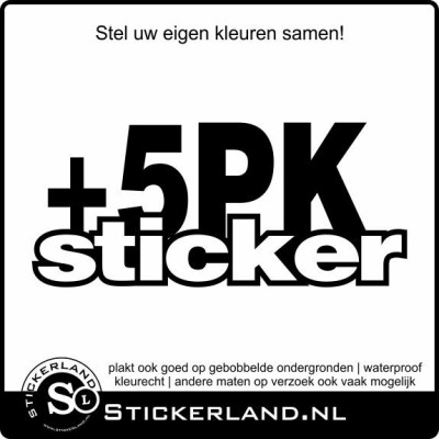 5pk extra sticker