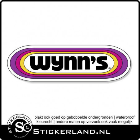 Wynns Oldskool retrosticker