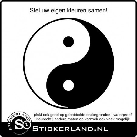 Ying Yang Logo sticker