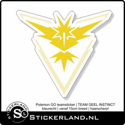 Pokemon GO Team Geel Instinct sticker