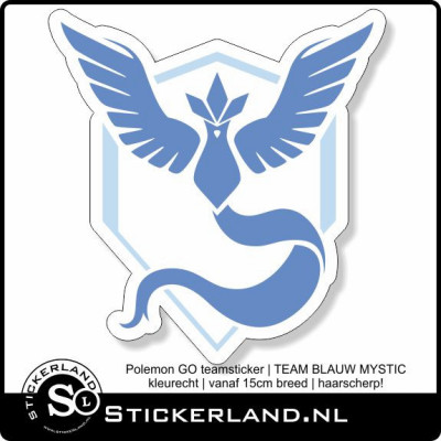 Pokemon GO Team Blauw Mystic sticker