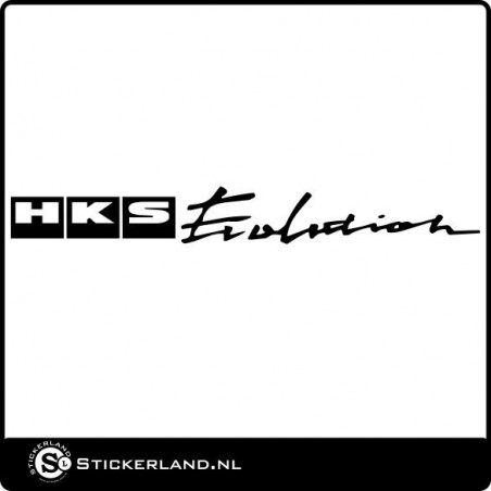 HKS Evolution logo sticker