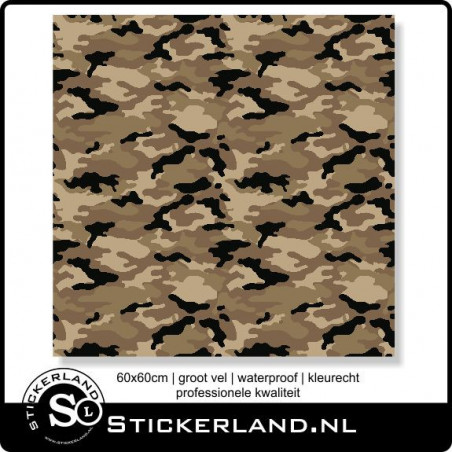 Camouflage stickervel 60x60cm 002
