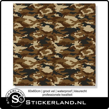 Camouflage stickervel 60x60cm 003