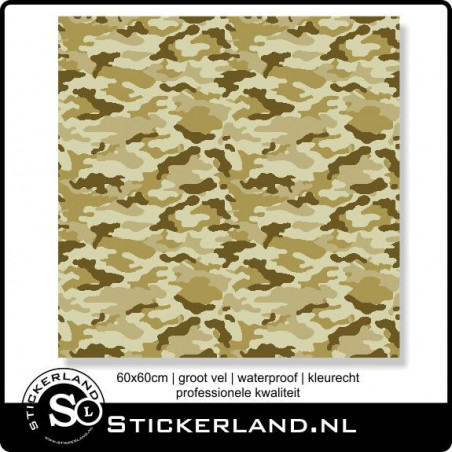 Camouflage stickervel 60x60cm 004