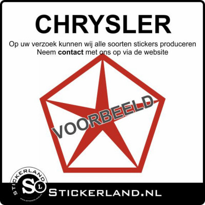 Chrysler stickers laten maken? Lees verder...