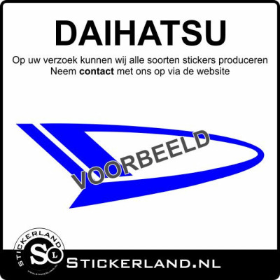 Daihatsu stickers laten maken? Lees verder...