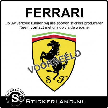 Ferrari stickers laten maken? Lees verder...