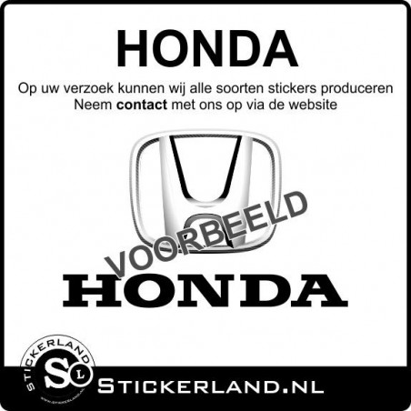 Honda stickers laten maken? Lees verder...
