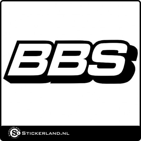 BBS logo sticker