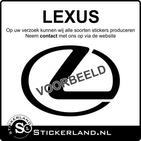 Lexus stickers laten maken? Lees verder...