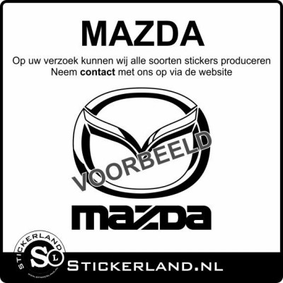 Mazda stickers laten maken? Lees verder...