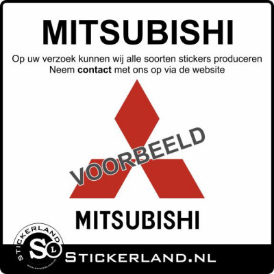 Mitsubishi stickers laten maken? Lees verder...