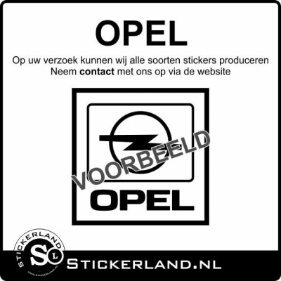 Opel stickers laten maken? Lees verder...
