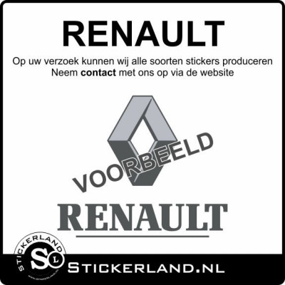 Renault stickers laten maken? Lees verder...