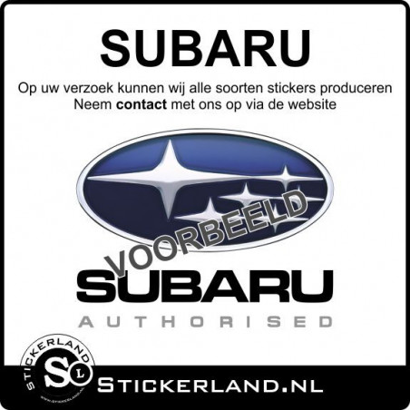 Subaru stickers laten maken? Lees verder...
