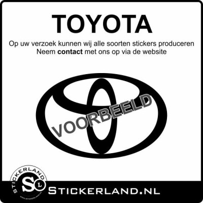 Toyota stickers laten maken? Lees verder...