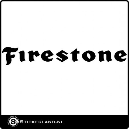 Firestone logo sticker
