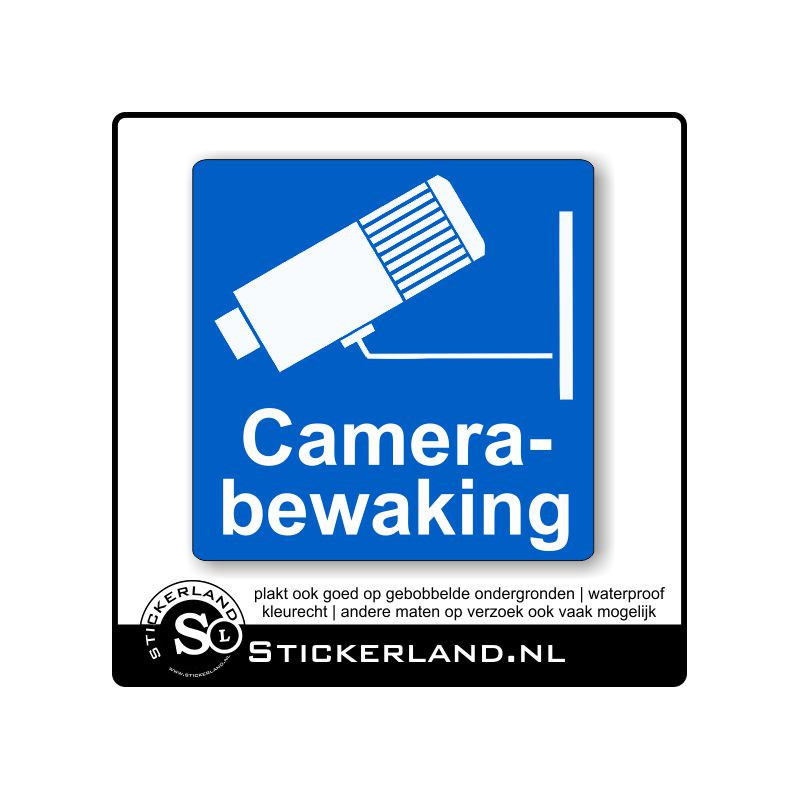 Camera Bewaking sticker