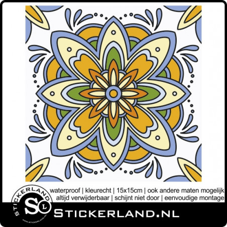 Tegelstickers Fullcolor 148 (set van 5 stuks)