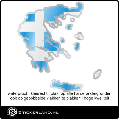 Landen sticker Griekenland klein