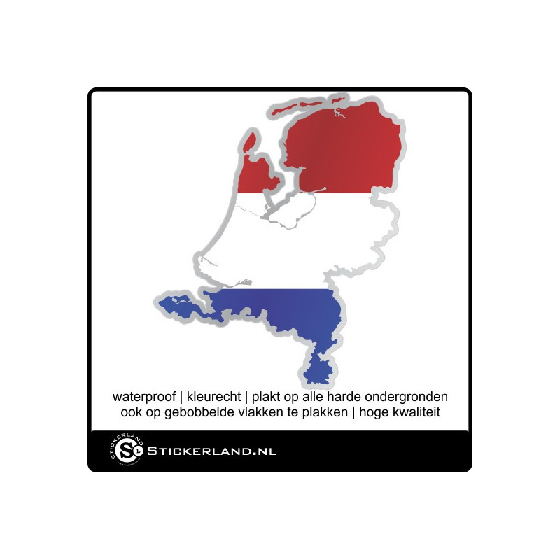 Nederland In Het Klein Landen sticker Nederland klein