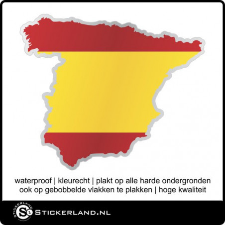 Landen sticker Spanje klein