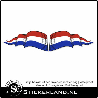 Vlag en wimpel set Nederland (50x22cm)
