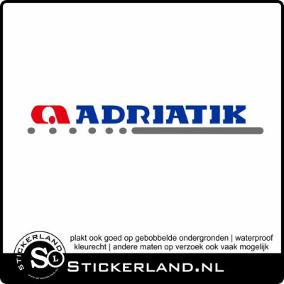 Adriatik 3 kleuren caravan en camper sticker