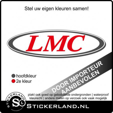 LMC kleuren caravan en camper sticker