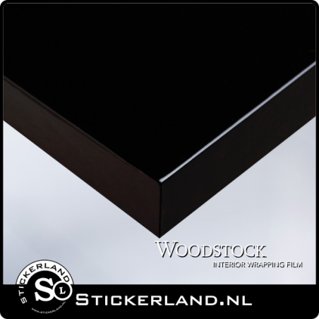 Glossy Black Woodstock Wrapfolie WSJ-5