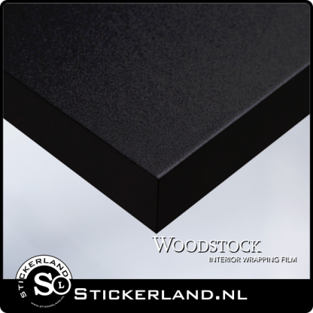 Zegevieren Lodge toelage Matte Black Woodstock Wrapfolie WSK-1