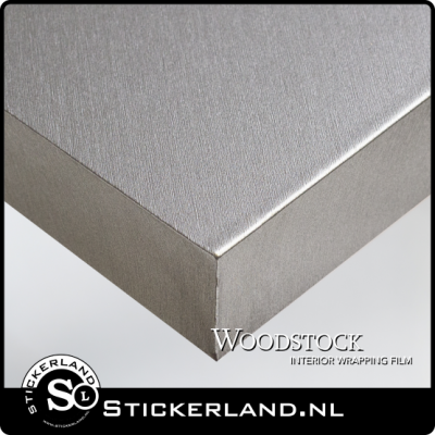 Metallic Brushed Silver Steel Woodstock Wrapfolie WSQ-50