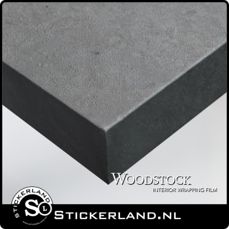 Natuursteen Donkergrijs Gietbeton Woodstock Wrapfolie WSU-20