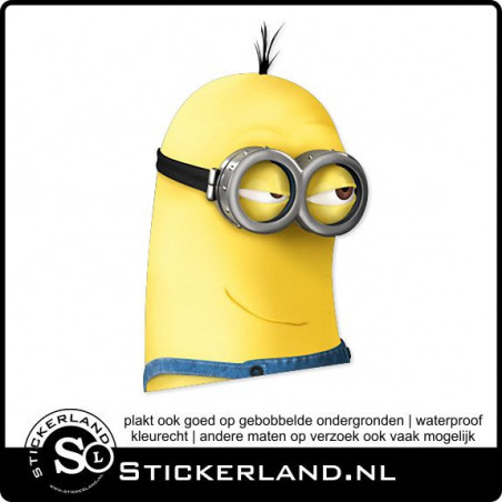 Peeking Minion 01 fullcolor sticker