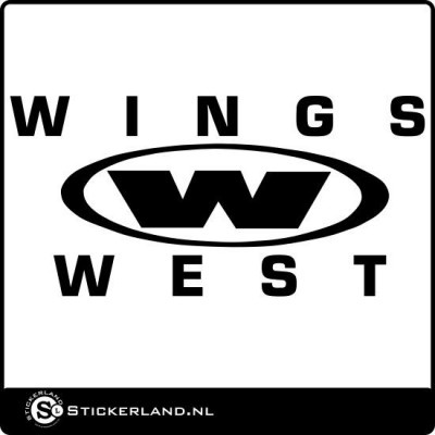 Wings West logo sticker